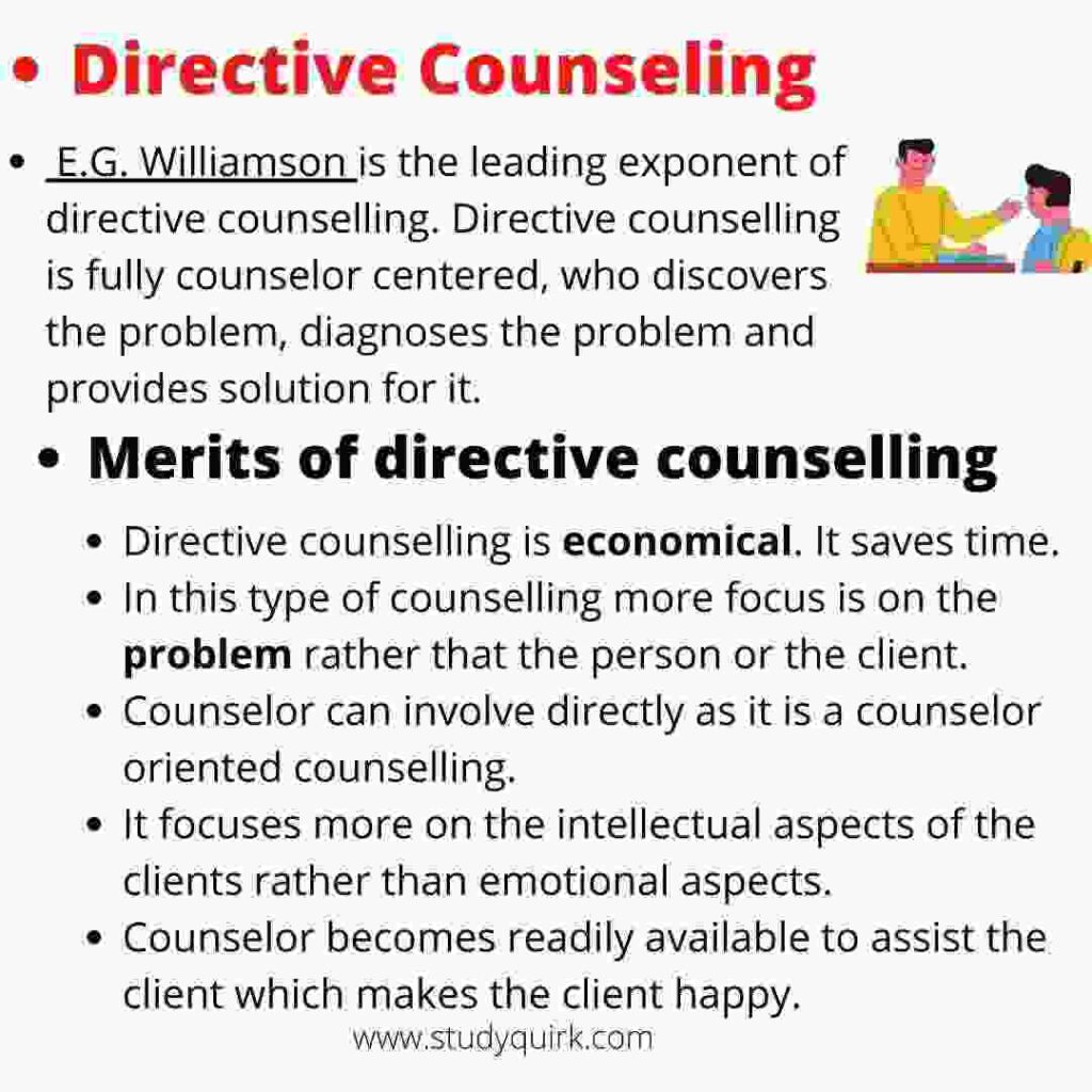 What is directive counseling?