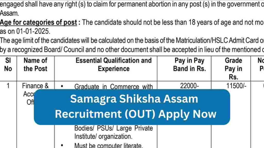 assam ssa recruitment
